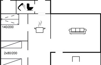Foto 2 - Casa de 2 quartos em Gedser com terraço