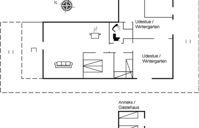 Casa de 2 quartos em Asperup com terraço - Foto 25