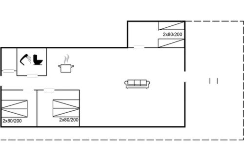 Foto 2 - Casa de 3 quartos em Aakirkeby com terraço