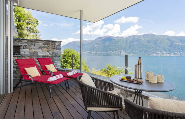 Apartamento de 2 quartos em Ronco sopra Ascona com piscina e jardim - Foto 1