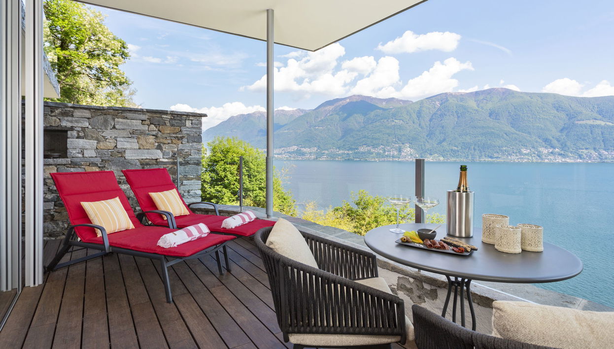 Apartamento de 2 quartos em Ronco sopra Ascona com piscina e jardim - Foto 1