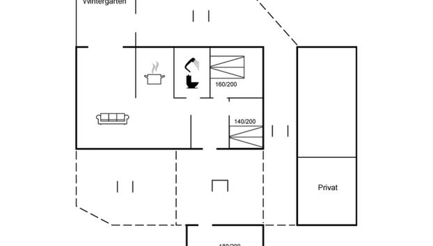 Haus mit 2 Schlafzimmern in Martofte mit terrasse - Foto 2