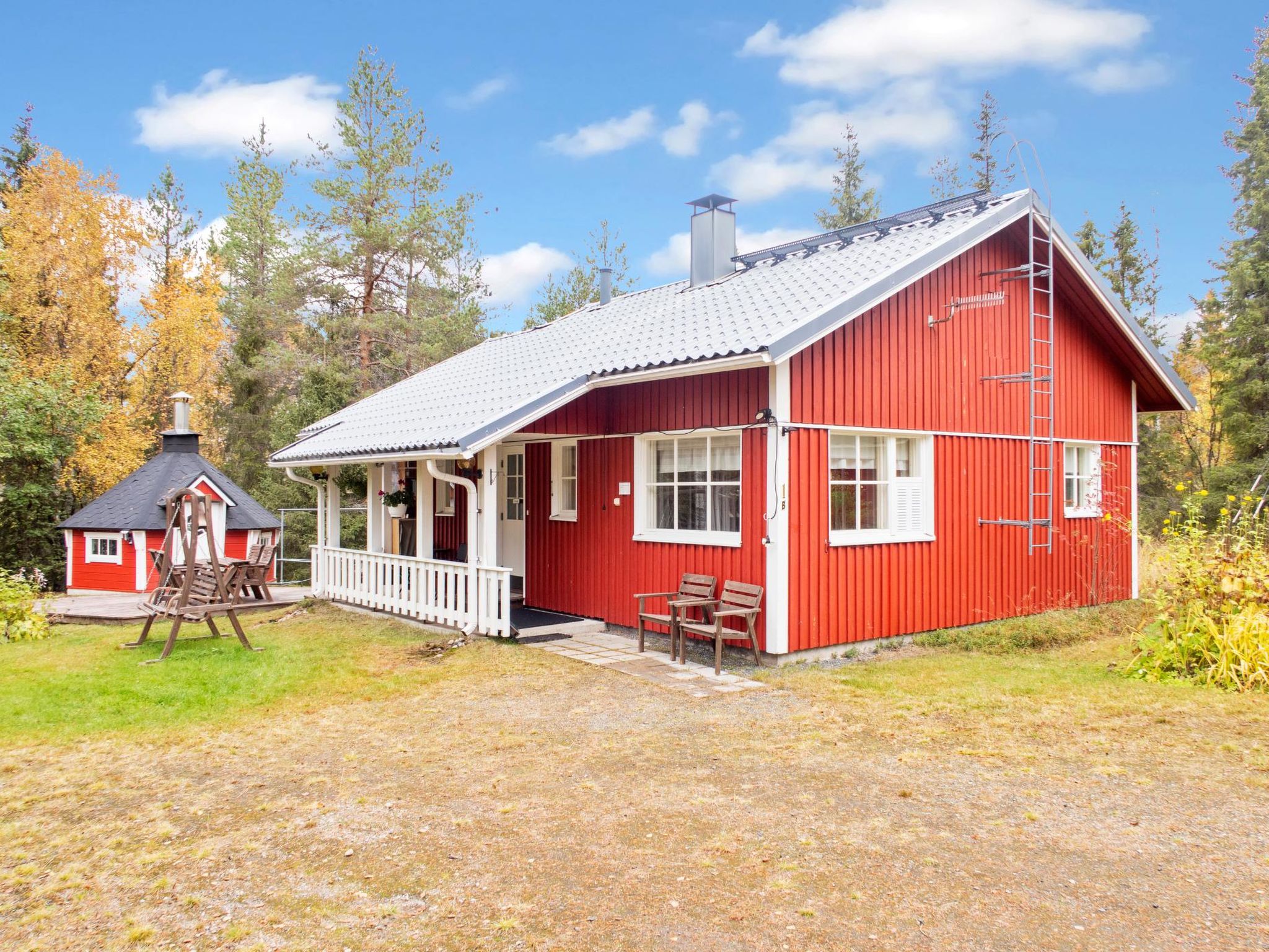 Foto 1 - Haus mit 1 Schlafzimmer in Kuusamo mit sauna und blick auf die berge