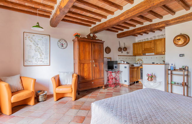 Apartamento de 1 quarto em Colle di Val d'Elsa com piscina e jardim - Foto 10