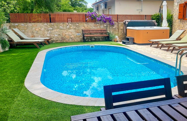 Casa de 6 quartos em Dobrinj com piscina privada e terraço - Foto 21
