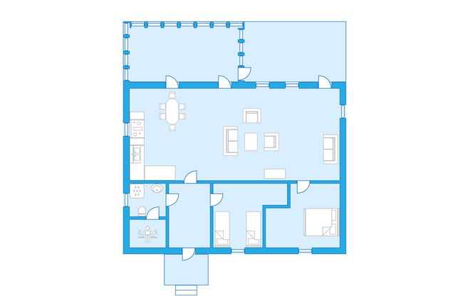 Casa de 3 quartos em Olofström com jardim e sauna - Foto 23