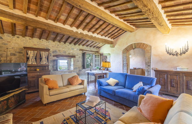 Casa de 5 quartos em Castiglione d'Orcia com piscina privada e jardim - Foto 13