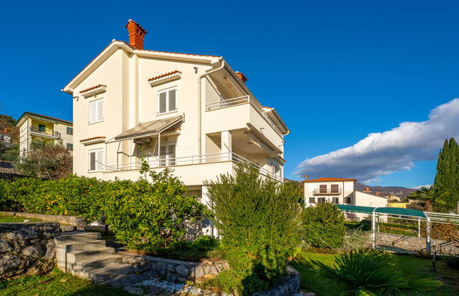 Apartamento de 2 quartos em Lovran com jardim e terraço - Foto 11