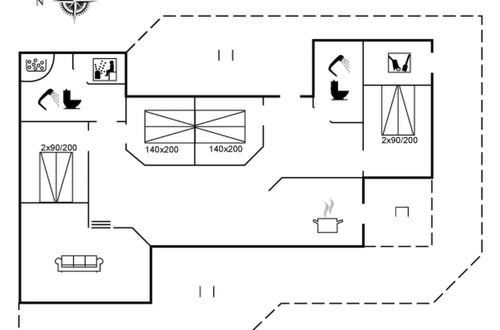 Foto 2 - Casa con 4 camere da letto a Løkken con terrazza e sauna