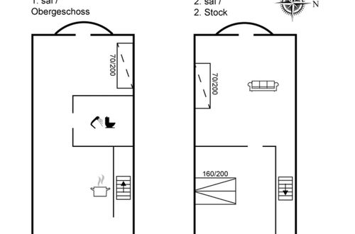 Foto 16 - Apartamento de 1 quarto em Løkken com terraço