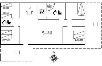 Foto 2 - Casa de 4 quartos em Løkken com terraço e sauna