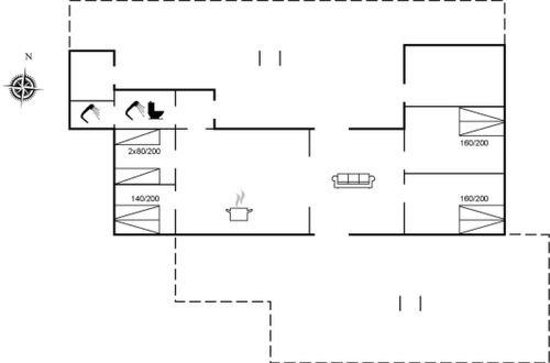 Foto 2 - Casa de 4 quartos em Løkken com terraço