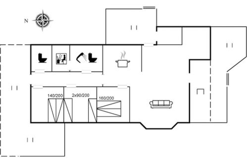 Foto 23 - Casa con 3 camere da letto a Klitmøller con terrazza e sauna