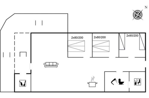 Foto 20 - Casa de 3 quartos em Hvide Sande com terraço e sauna