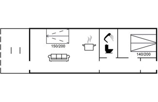 Foto 2 - Apartamento de 1 quarto em Fanø Bad com terraço