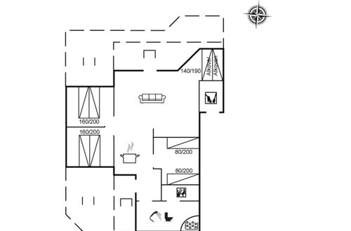 Foto 40 - Casa de 3 quartos em Hvide Sande com terraço e sauna