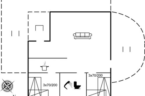 Foto 18 - Casa de 2 habitaciones en Vejers Strand con terraza