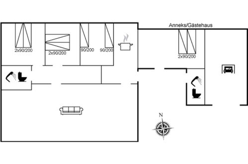 Foto 30 - Casa con 3 camere da letto a Rømø con terrazza