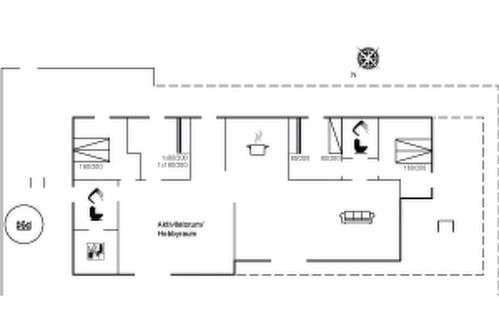 Foto 33 - Casa de 4 quartos em Saltum com terraço e sauna