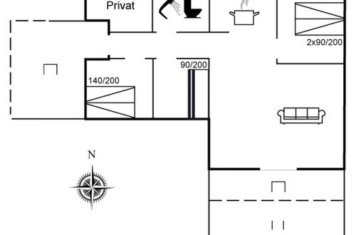 Foto 1 - Casa de 3 quartos em Rømø com terraço