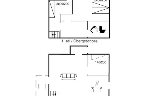 Foto 2 - Appartamento con 3 camere da letto a Rømø