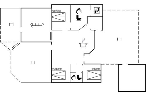 Foto 2 - Casa de 3 quartos em Væggerløse com terraço e sauna