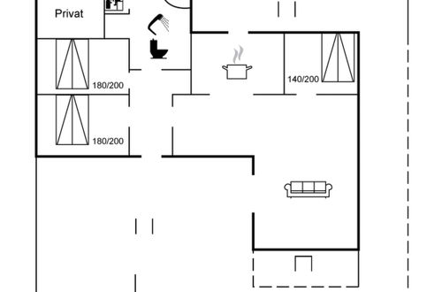 Photo 2 - Maison de 3 chambres à Blåvand avec terrasse et sauna