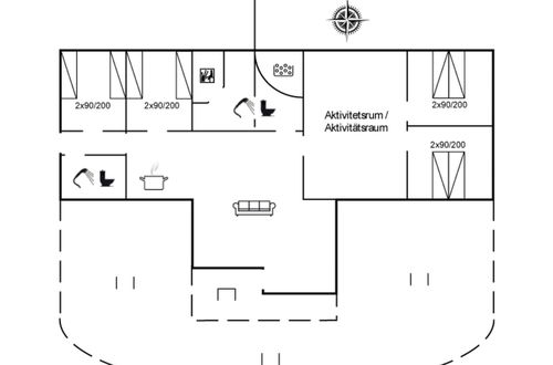 Foto 2 - Casa con 4 camere da letto a Væggerløse con terrazza e sauna
