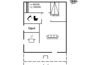 Foto 2 - Casa de 2 quartos em Væggerløse com terraço