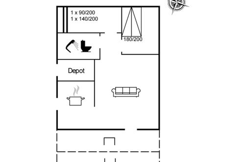 Foto 11 - Casa con 2 camere da letto a Væggerløse con terrazza