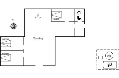 Foto 2 - Casa de 3 quartos em Ebeltoft com terraço e sauna