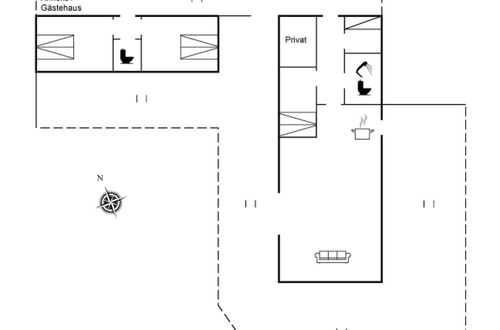 Foto 2 - Casa con 2 camere da letto a Hals con terrazza