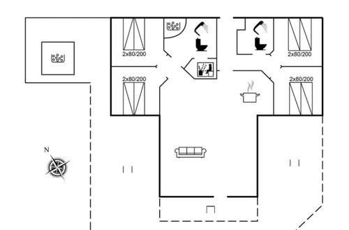 Foto 2 - Casa de 4 quartos em Hemmet com sauna e banheira de hidromassagem