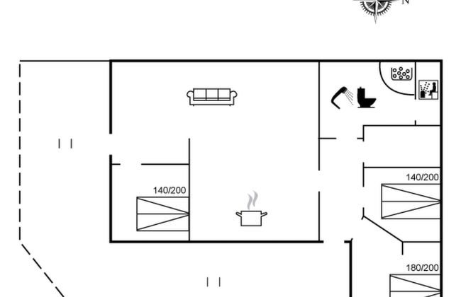 Casa de 3 quartos em Hirtshals com terraço e sauna - Foto 2