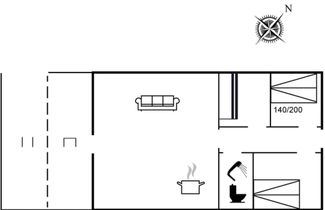 Foto 2 - Casa con 3 camere da letto a Hals con terrazza