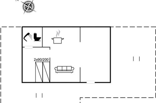Foto 2 - Haus mit 1 Schlafzimmer in Esbjerg V mit terrasse