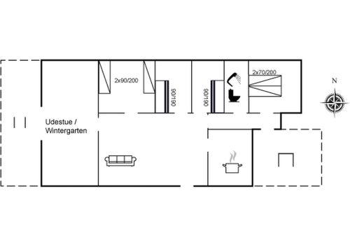 Photo 16 - Maison de 4 chambres à Vejers Strand avec terrasse