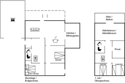 Photo 2 - Maison de 4 chambres à Asaa avec terrasse