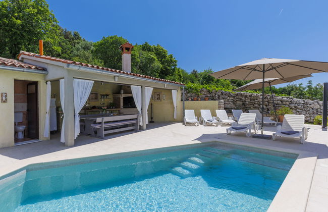 Casa de 5 quartos em Raša com piscina privada e jardim - Foto 20