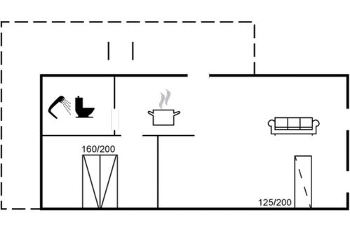 Foto 23 - Apartamento de 1 quarto em Fjerritslev com terraço