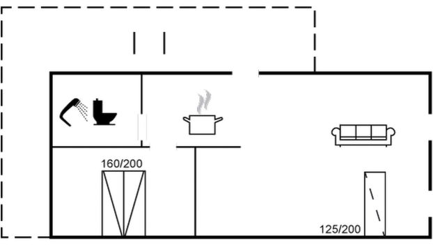 Appartamento con 1 camera da letto a Fjerritslev con terrazza - Foto 2