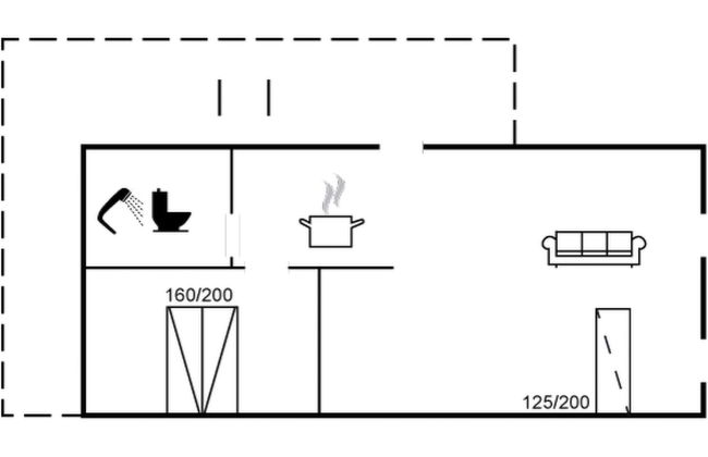 Apartamento de 1 quarto em Fjerritslev com terraço - Foto 2
