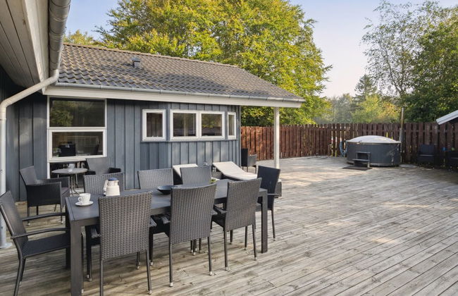 Casa con 4 camere da letto a Toftlund con terrazza e sauna - Foto 8