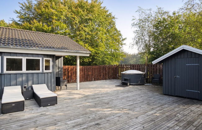 Casa con 4 camere da letto a Toftlund con terrazza e sauna - Foto 16