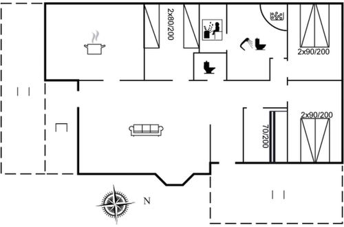 Foto 2 - Casa de 4 quartos em Løkken com terraço e sauna