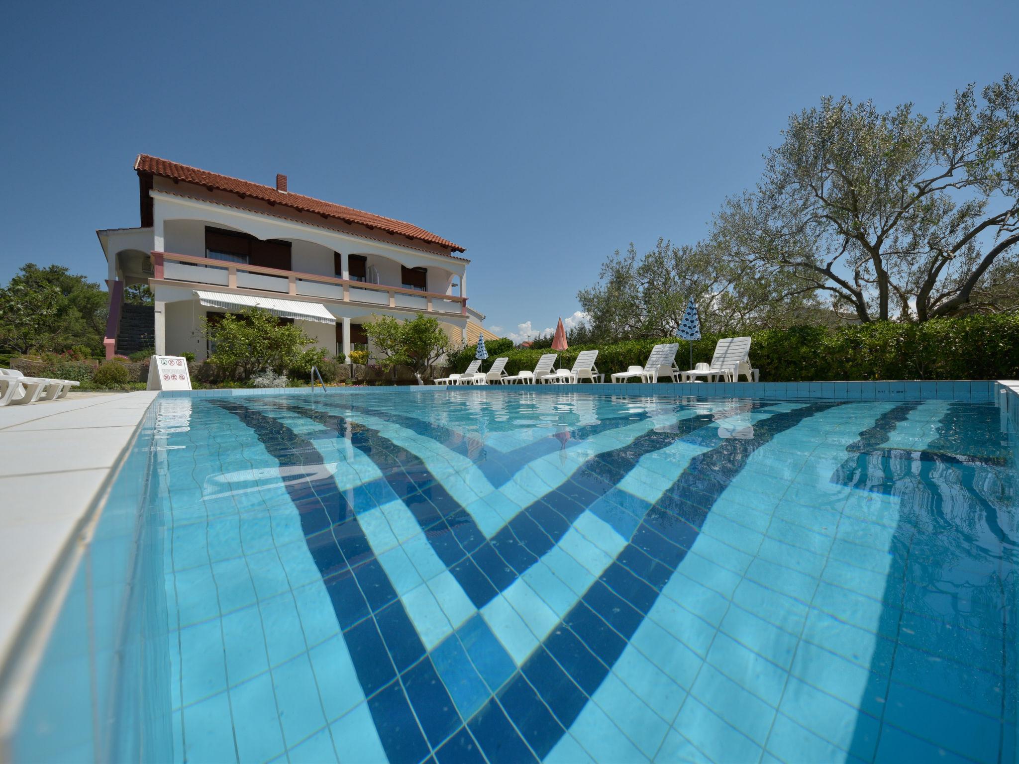 Foto 2 - Appartamento con 2 camere da letto a Vir con piscina e vista mare