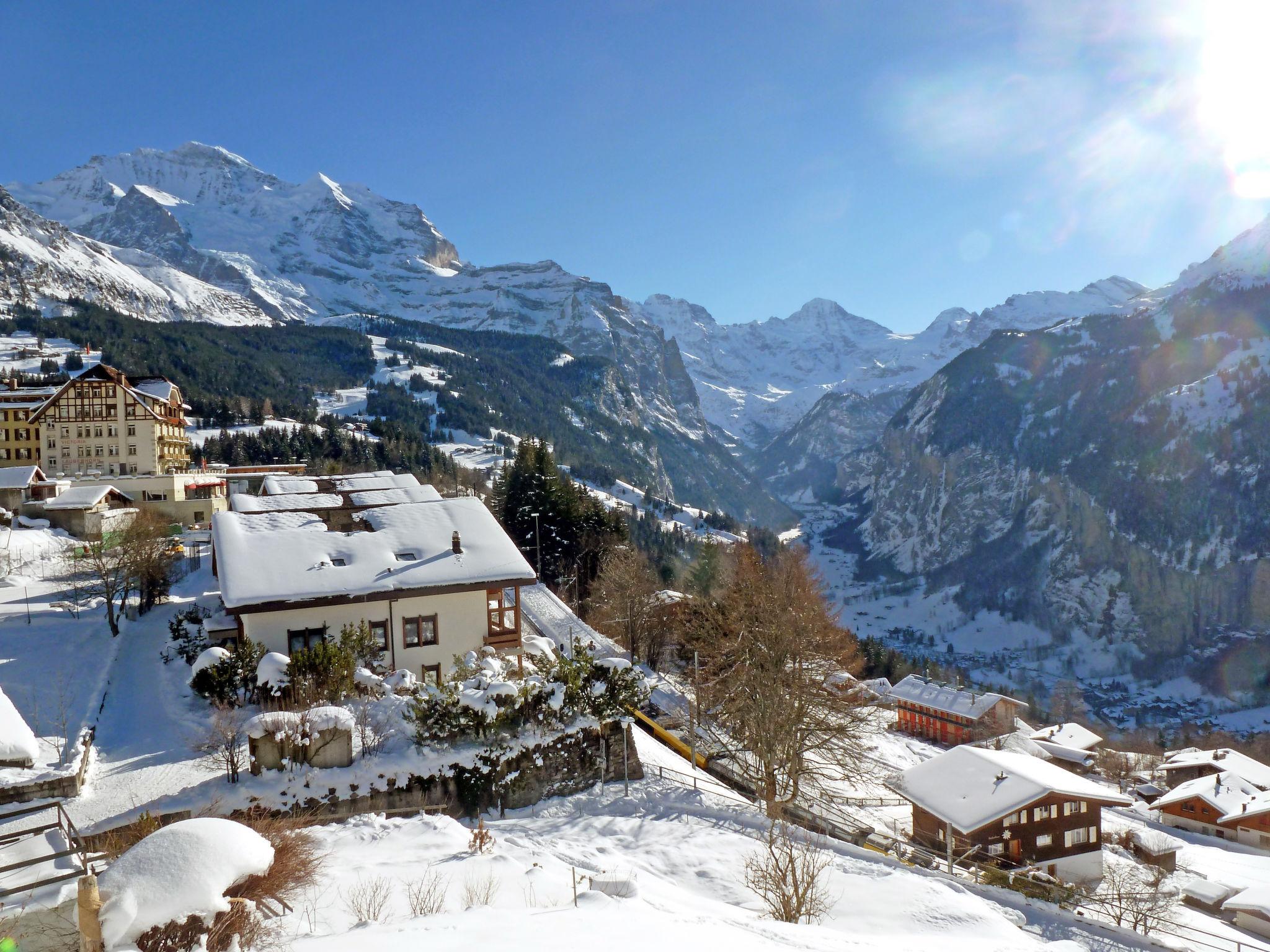 Foto 18 - Appartamento con 1 camera da letto a Lauterbrunnen con vista sulle montagne