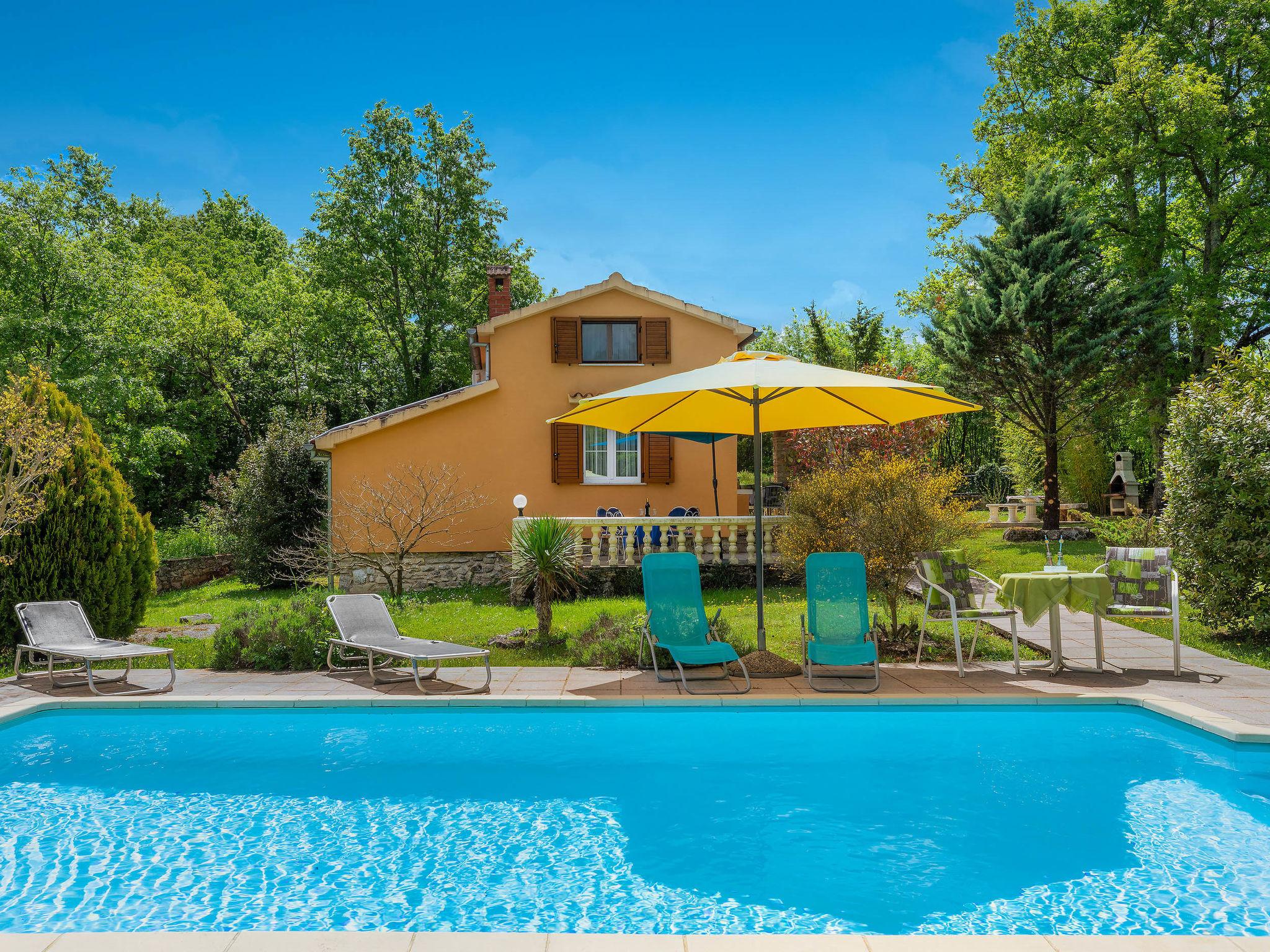 Foto 1 - Casa de 2 habitaciones en Žminj con piscina privada y vistas al mar
