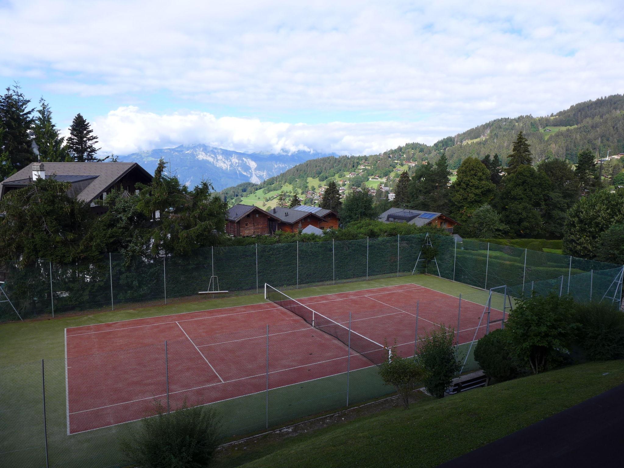 Foto 10 - Appartamento con 2 camere da letto a Ollon con piscina e vista sulle montagne