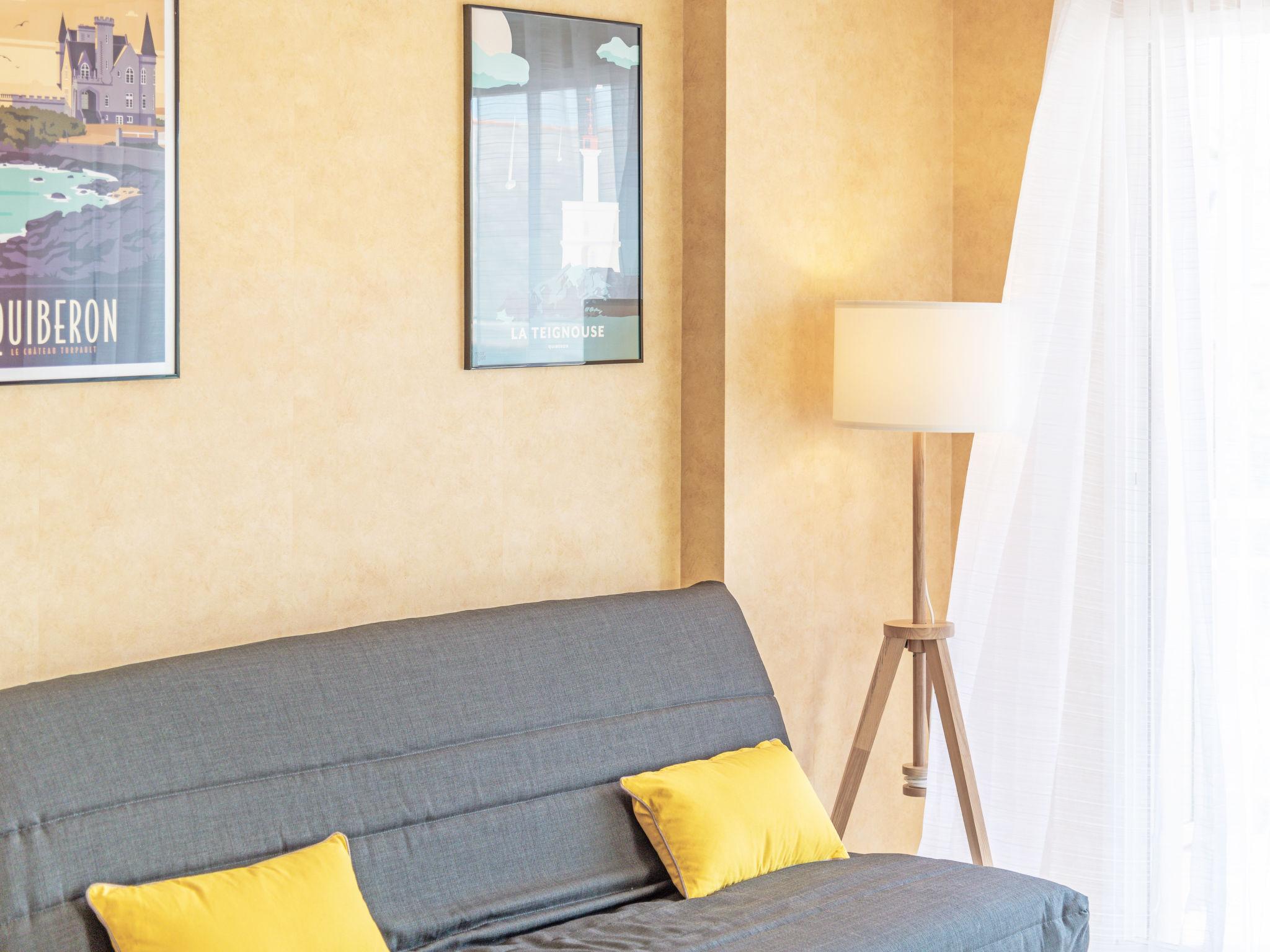 Foto 7 - Appartamento con 2 camere da letto a Quiberon con vista mare